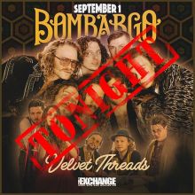 @bombargo w/ @thevelvetthreads  tonight! Let’s do this Regina! Tickets at @vintagevinylsk or online at theExchangeLive.ca - all ages! #yqr #yqrevents #yqrwd @warehouseyqr #seeyqr #bombargo #theexchangelive